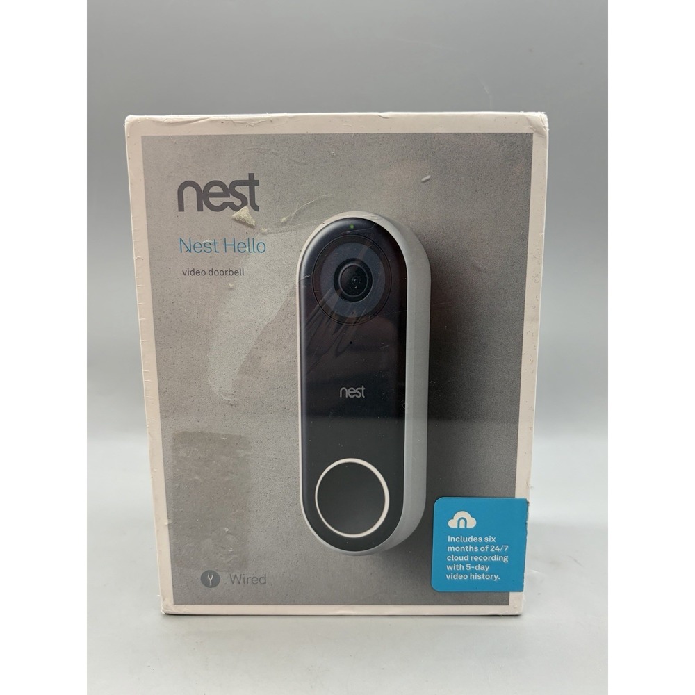 Google Nest Hello Smart WIRED Video Doorbell (NC5100US) - Sealed
